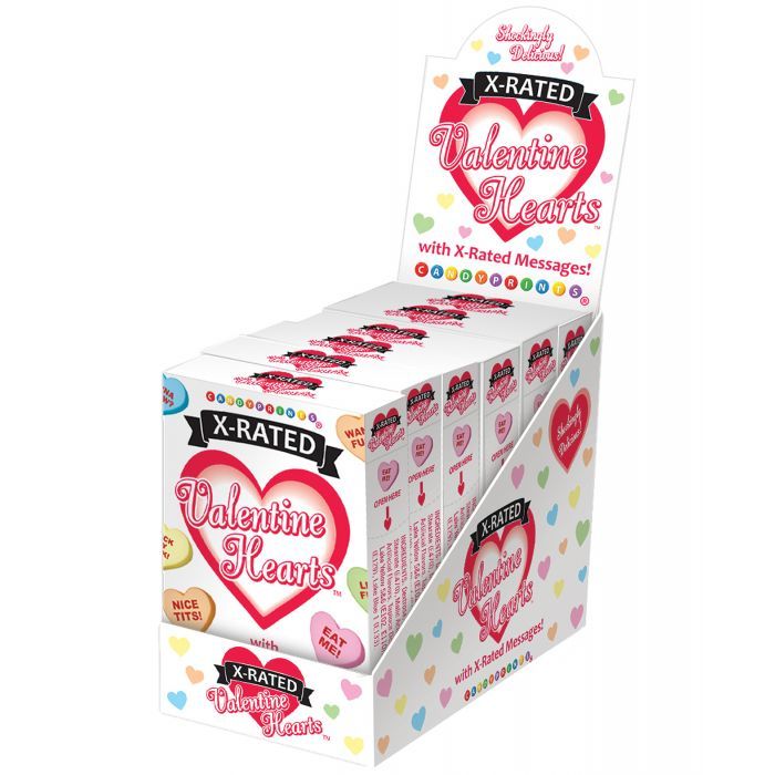 X-Rated Valentine Candy - 1.6 oz Boxes Display of 6