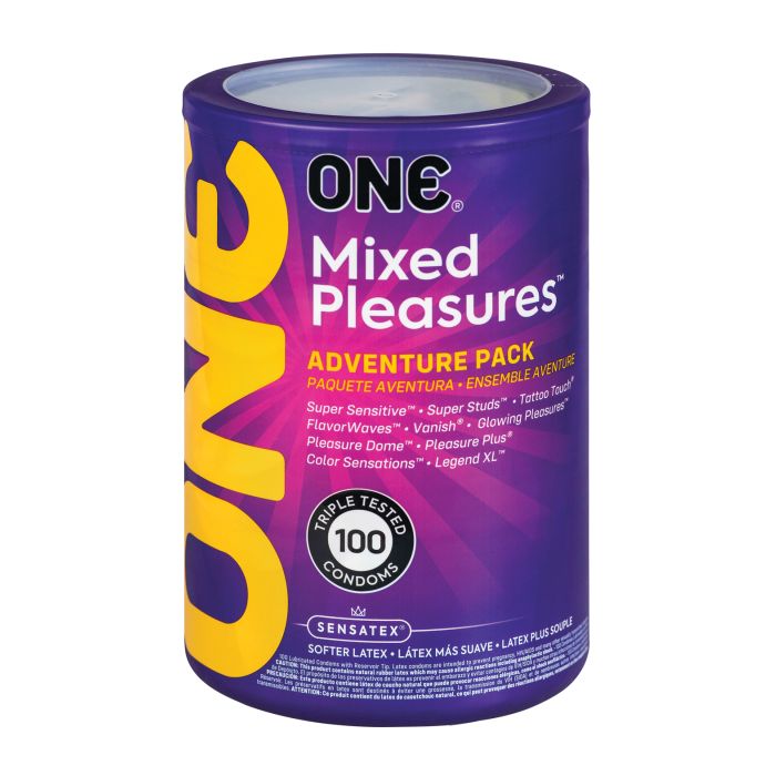 One Condoms Mix Pleasure Display - Display of 100