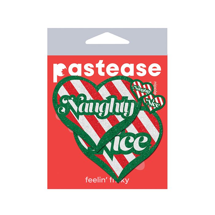 Pastease Premium Naughty/Nice Candy Canes Heart - Multicolor  O/S