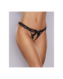 Adore Peach-y Lace & Mesh Open Panty