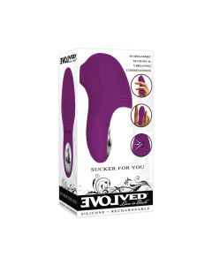 Evolved Sucker For You Finger Vibe - Purple