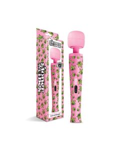 Stoner Vibes Wacky Weed Wand Massager - Pink Kush
