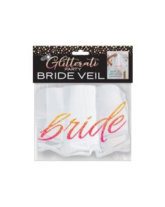 Glitterati Bride Veil - Rose Gold/White