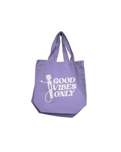 Nobu Good Vibes Only Reusable Tote - Lilac