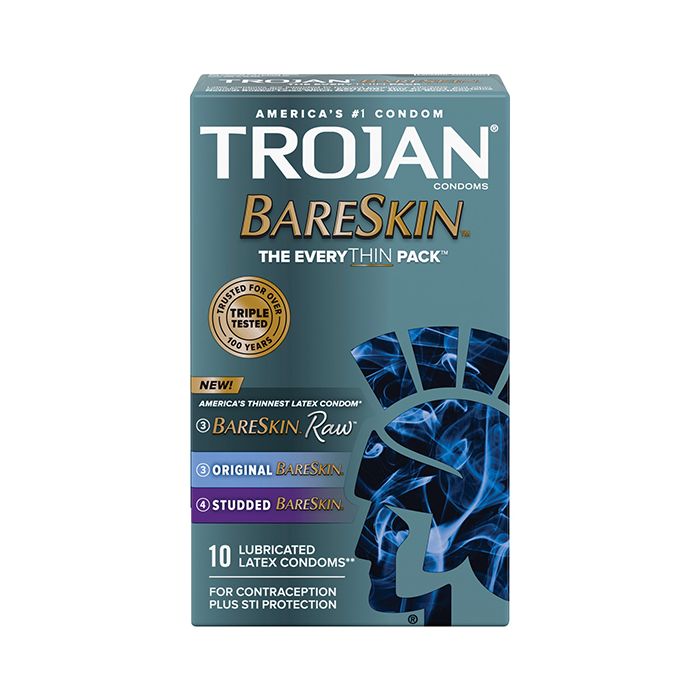 Trojan BareSkin EveryTHIN Condom - Variety Pack of 10