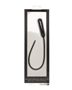 Shots Ouch Extra Long Urethral Sounding Silicone Vibrating Bullet Plug
