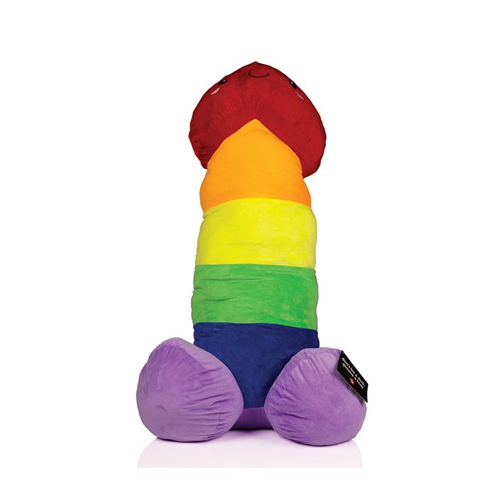 Shots Penis Plushie - Multi Color 39.4" / 100 cm
