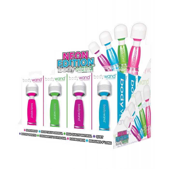 Bodywand Mini Neon Display - Asst. Colors Display of 12