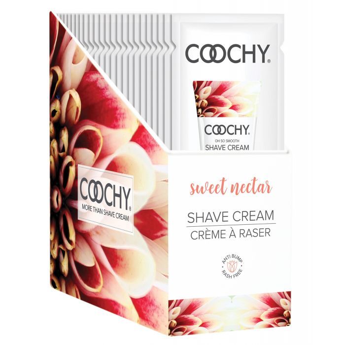 COOCHY Shave Cream Display - 15 ml Sweet Nectar Display of 24