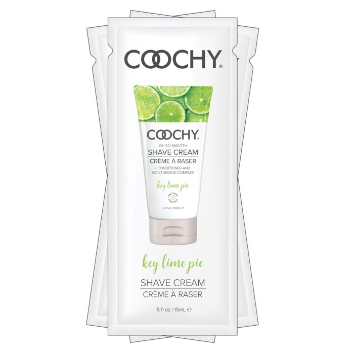 COOCHY Shave Cream - .5 oz Key Lime Pie Foil Bag of 24