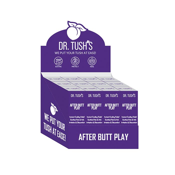 Dr. Tush's After Butt Play Gel Display - Display of 12 Bottles 30 ml