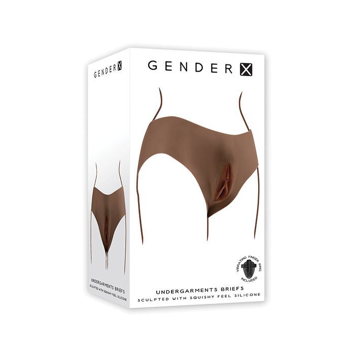 Gender X Vagina Briefs Undergarments - Dark
