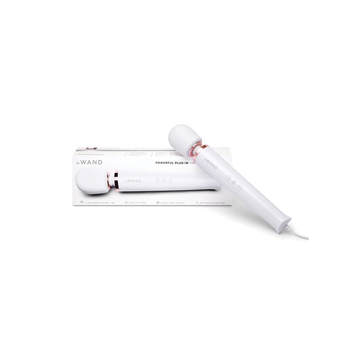 Le Wand Powerful Plug-In Vibrating Massager - White