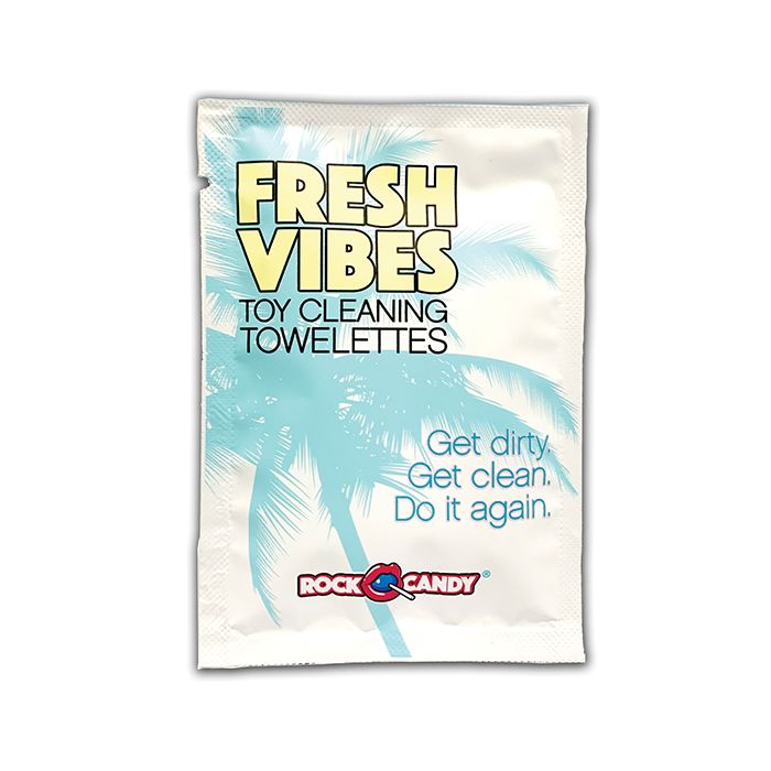 Rock Candy Fresh Vibes Toy Cleaning Towelettes - Bulk 100 pc