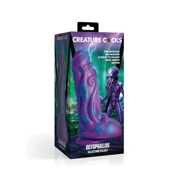 Creature Cocks Octophallus Silicone Dildo - Purple/Blue